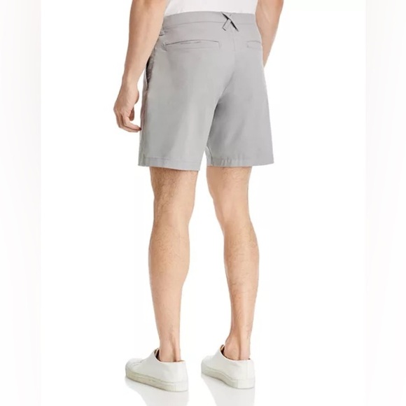 Mack Weldon Gray Flat Front Men Shorts - Picture 2 of 10